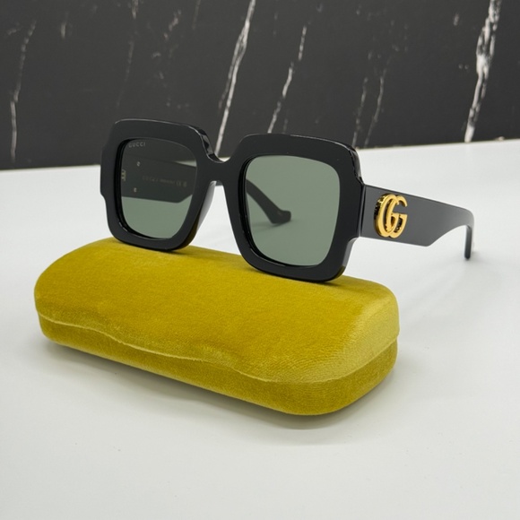 NEW GG1547S 001 GUCCI SQUARE WOMEN SUNGLASSES GUCCI BLACK EYEWEAR main image 7